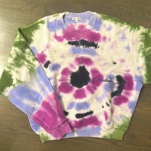 Madhappy Tie dye Fleece Crewneck Sweatshirt Size Small